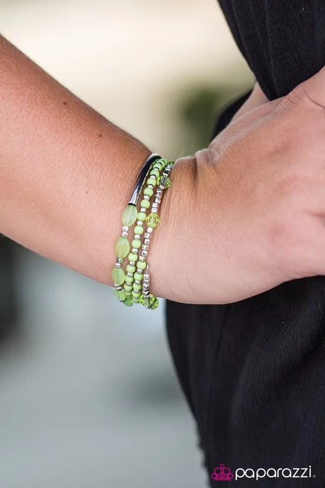 Bracelets Paparazzi Jewelry Paparazzi Bracelet Tiki Twist Green