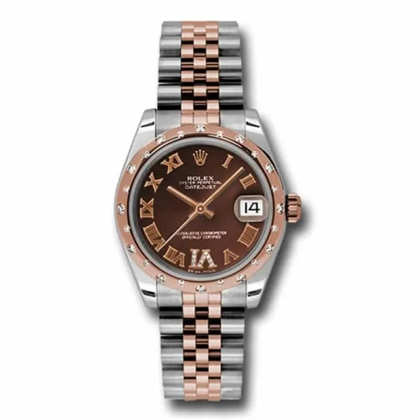 Bracelets Rolex Rolex Datejust 31mm Ref 178341 chodrj Chocolate Diamond Dial Diamond Bezel Two Tone Stainless Steel 18K Rose Gold Jubilee Bracelet Womens Watch Bracelets Rolex Rolex Datejust 31mm Ref 178341 chodrj Chocolate Diamond Dial Diamond Bezel Two Tone Stainless Steel 18K Rose Gold Jubilee Bracelet Womens Watch