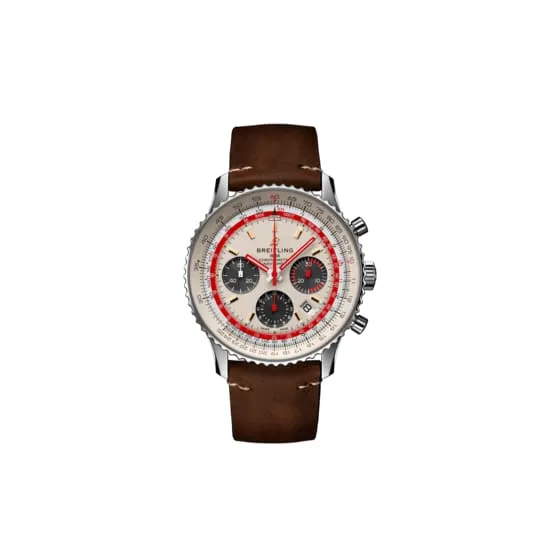 Breitling Bracelets Breitling Navitimer B01 Chronograph 43 TWA Edition Stainless Steel Silver dial Watch AB01219A1G1X1 Breitling Bracelets Breitling Navitimer B01 Chronograph 43 TWA Edition Stainless Steel Silver dial Watch AB01219A1G1X1