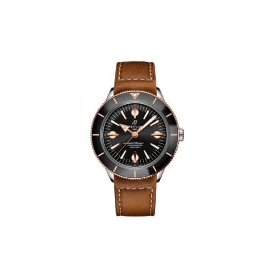 Breitling Breitling Superocean Heritage57 42mm Stainless Steel and 18K Red Gold Black dial Watch U10370121B1X1 Earrings Breitling Breitling Superocean Heritage57 42mm Stainless Steel and 18K Red Gold Black dial Watch U10370121B1X1 Earrings