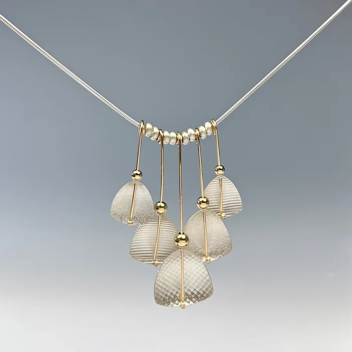 Carolyn Zakarija Triangle Fan Necklace Necklaces
