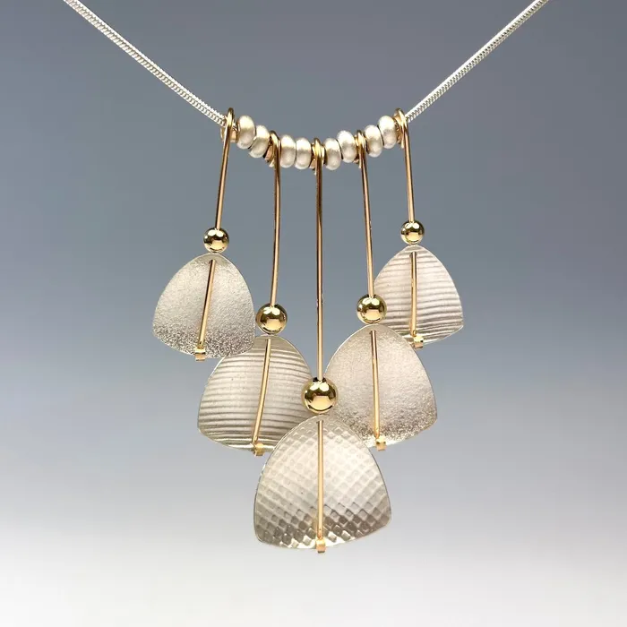 Carolyn Zakarija Triangle Fan Necklace Necklaces