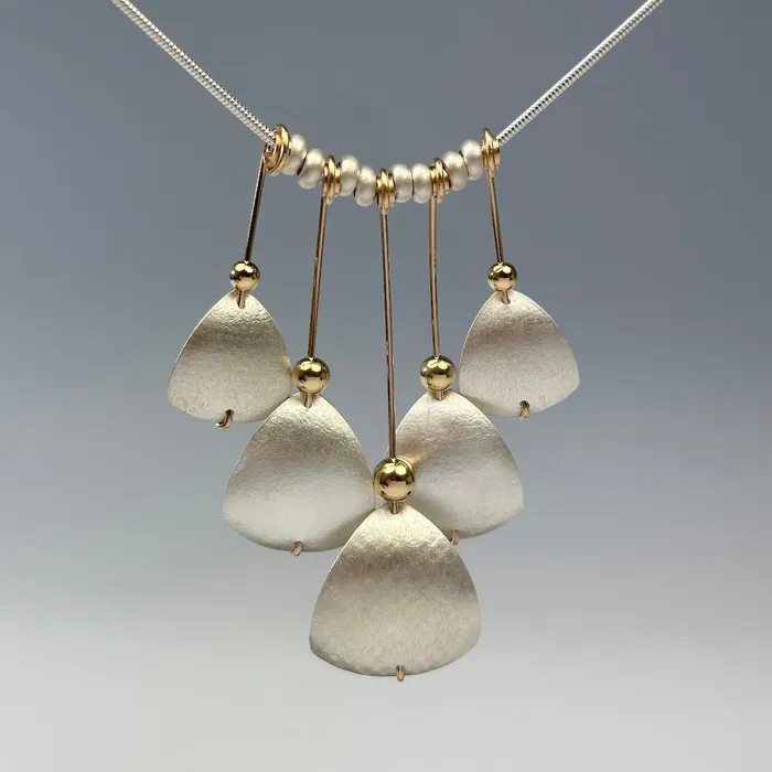 Carolyn Zakarija Triangle Fan Necklace Necklaces