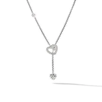 David Yurman Cable Heart Y Necklace David Yurman Necklaces