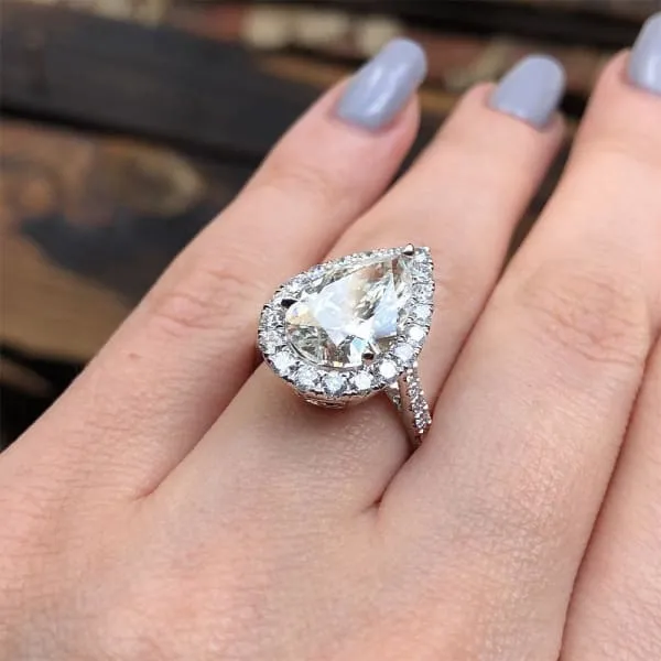 Diamond Source NYC Awesome 18k White Gold GIA Certified Engagement Ring features 511ct Total Diamonds ENG76250 Rings