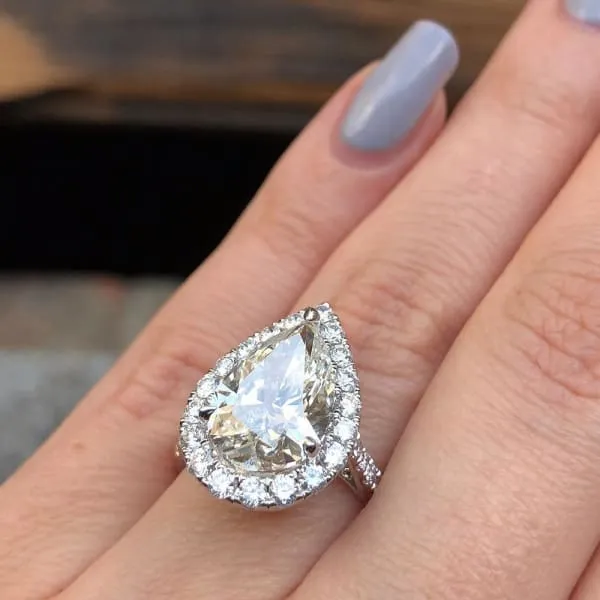 Diamond Source NYC Awesome 18k White Gold GIA Certified Engagement Ring features 511ct Total Diamonds ENG76250 Rings