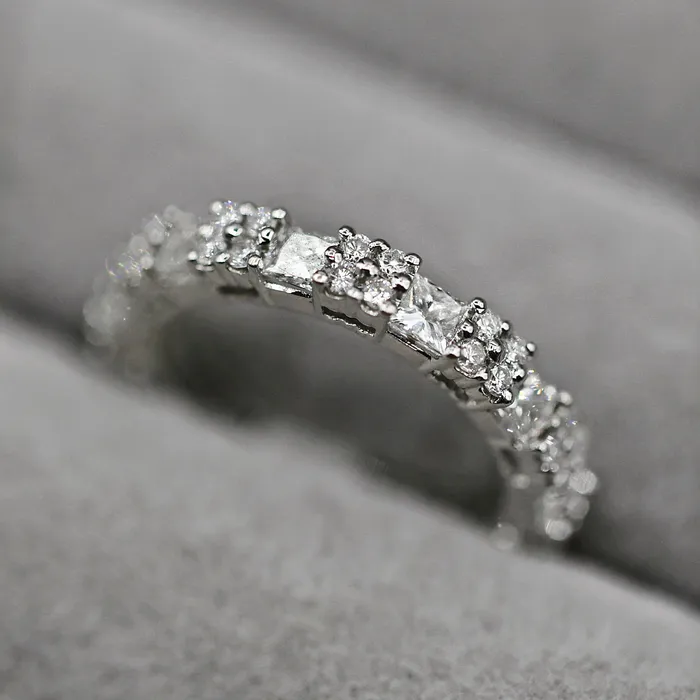 Diamond Source NYC Rings 18k White Gold Eternity Band with 221ct Diamonds EXPXX6812