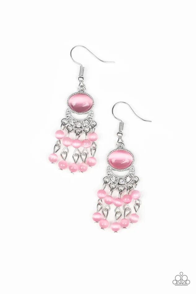 Earrings Paparazzi Earring A Spring State Of Mind Pink Paparazzi Jewelry