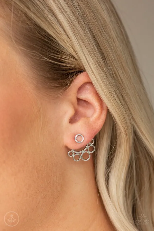 Earrings Paparazzi Earring Completely Surrounded Silver Paparazzi Jewelry