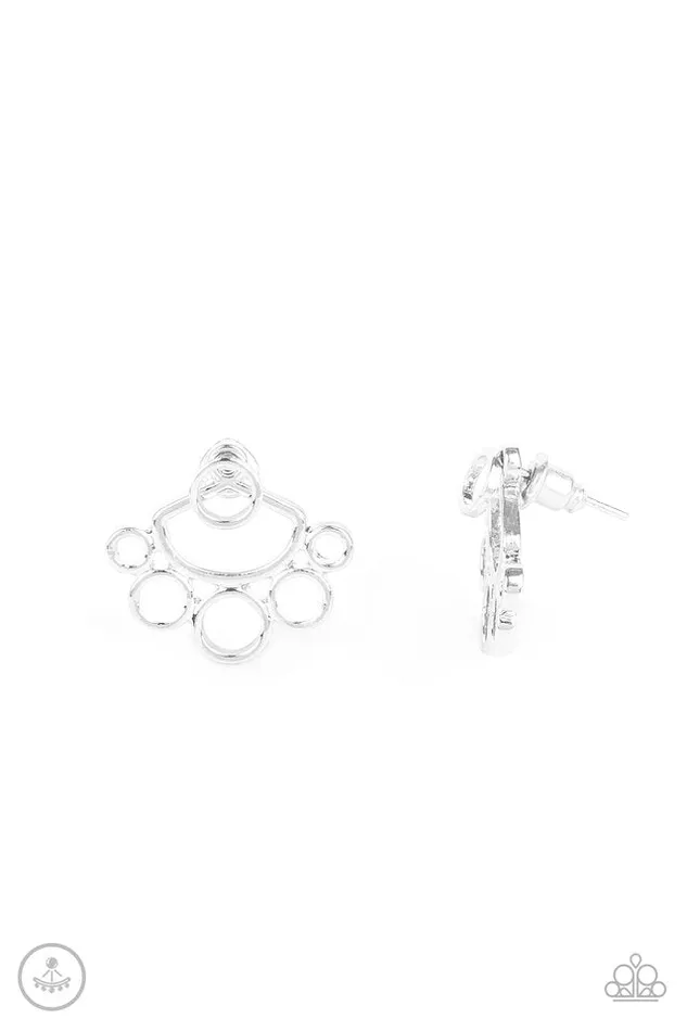 Earrings Paparazzi Earring Completely Surrounded Silver Paparazzi Jewelry Earrings Paparazzi Earring Completely Surrounded Silver Paparazzi Jewelry