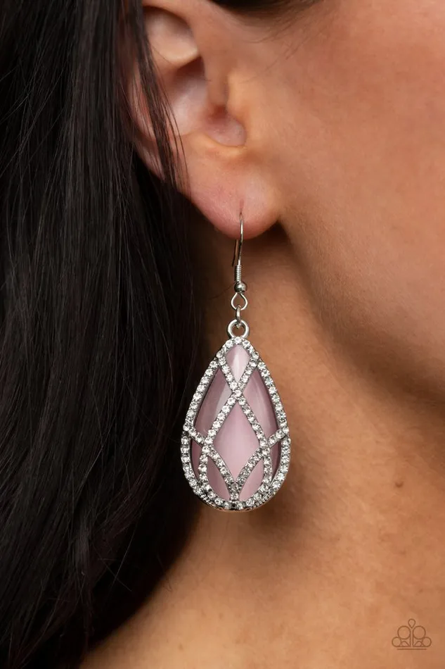 Earrings Paparazzi Earring Crawling With Couture Pink Paparazzi Jewelry