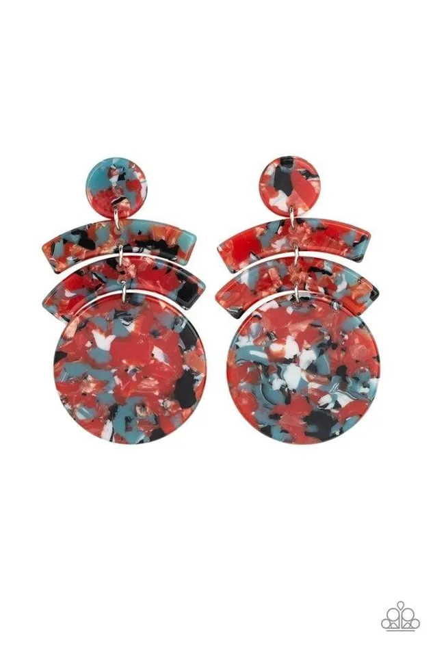 Earrings Paparazzi Jewelry Paparazzi Earring In The HAUTE Seat Orange Earrings Paparazzi Jewelry Paparazzi Earring In The HAUTE Seat Orange