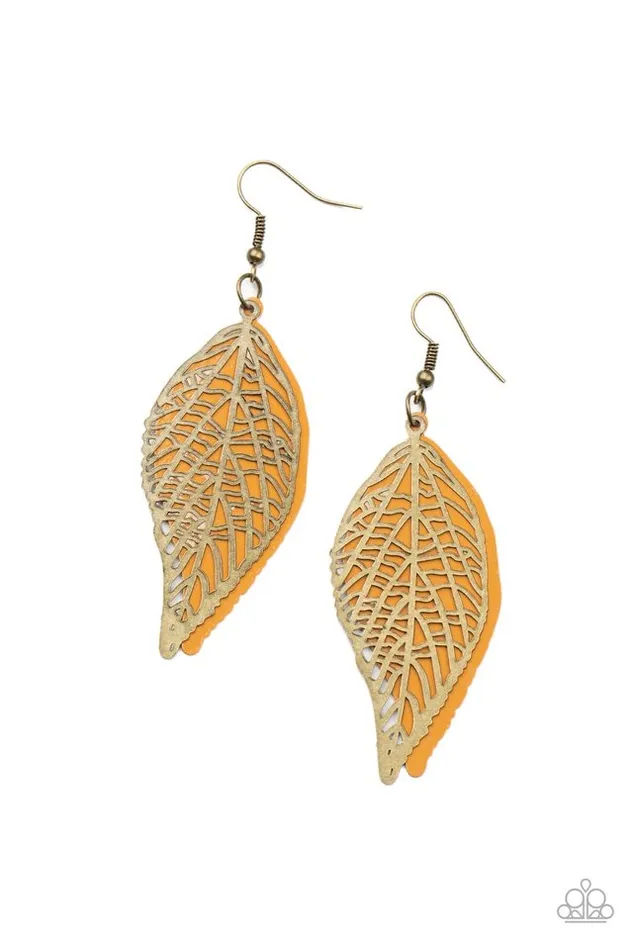 Earrings Paparazzi Jewelry Paparazzi Earring Leafy Luxury Brass Earrings Paparazzi Jewelry Paparazzi Earring Leafy Luxury Brass
