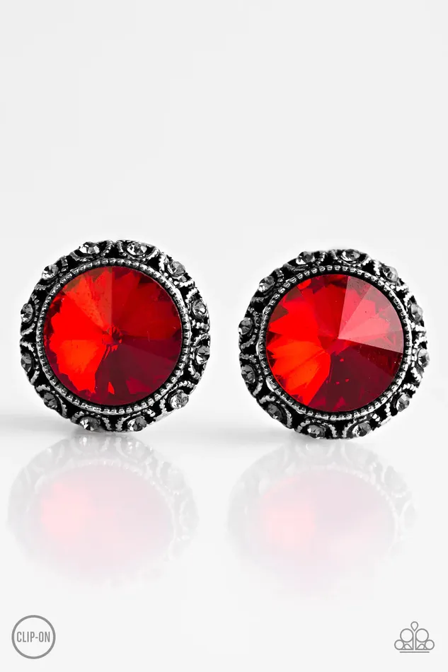 Earrings Paparazzi Jewelry Paparazzi Earring Money Makes The World Go Round Red