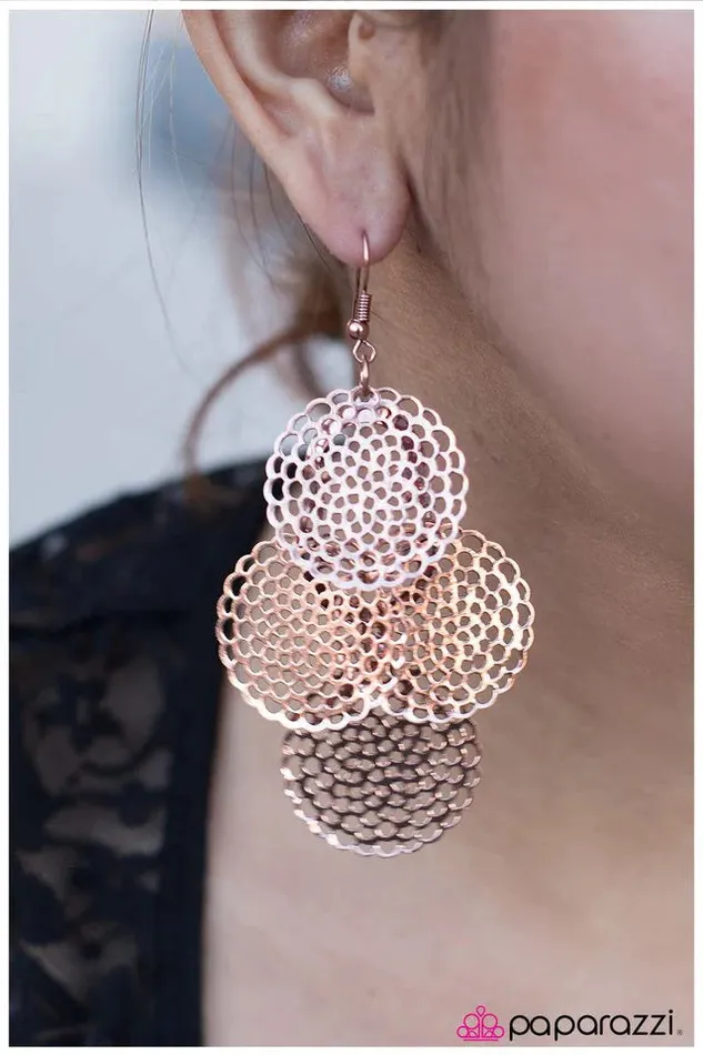 Earrings Paparazzi Jewelry Paparazzi Earring Penny Lane Copper