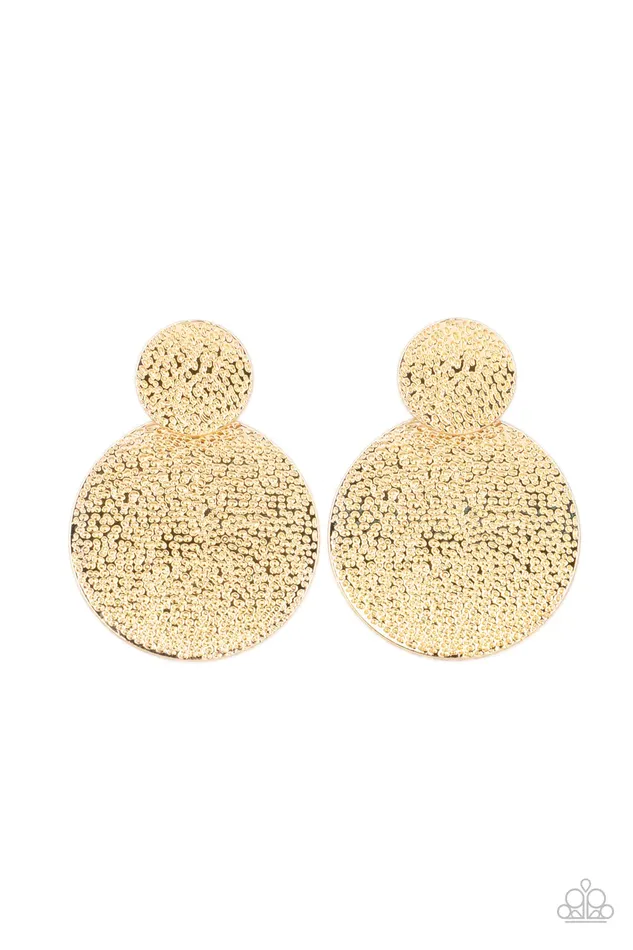 Earrings Paparazzi Jewelry Paparazzi Earring Refined Relic Gold