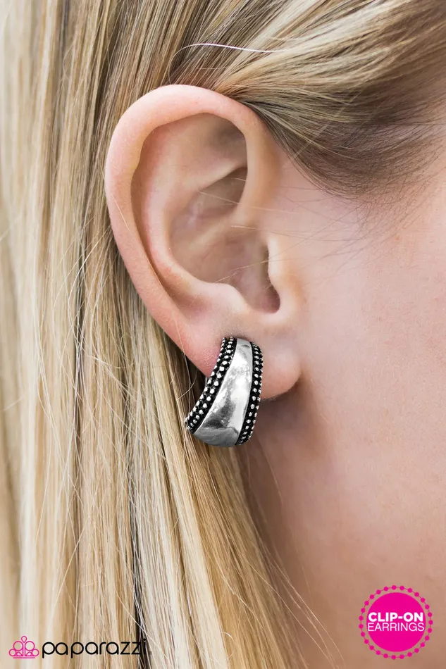 Earrings Paparazzi Jewelry Paparazzi Earring Saved By The BELLE Silver