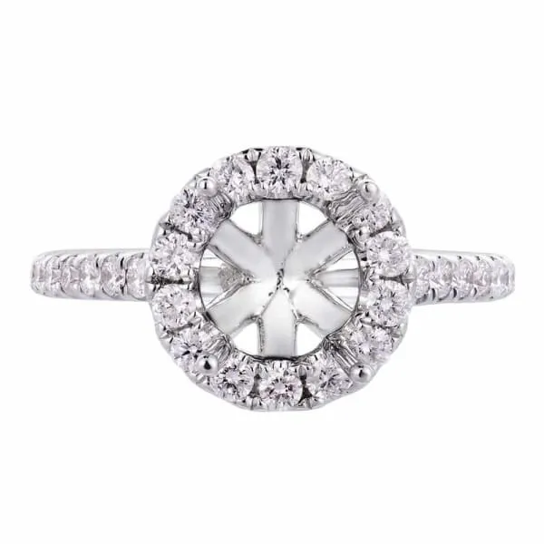 Elegant feminine 18k white gold engagement ring with 82ctw diamonds KR08695XD150 Diamond Source NYC Rings Elegant feminine 18k white gold engagement ring with 82ctw diamonds KR08695XD150 Diamond Source NYC Rings
