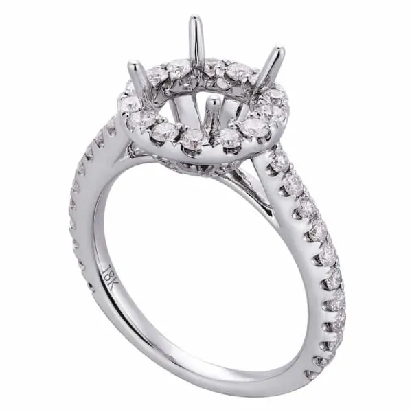 Elegant feminine 18k white gold engagement ring with 82ctw diamonds KR08695XD150 Diamond Source NYC Rings Elegant feminine 18k white gold engagement ring with 82ctw diamonds KR08695XD150 Diamond Source NYC Rings