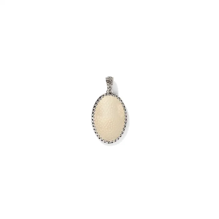 John Hardy PreStyled Sets John Hardy Classic Chain Silver 18K Gold Hammered Oval Pendant John Hardy PreStyled Sets John Hardy Classic Chain Silver 18K Gold Hammered Oval Pendant