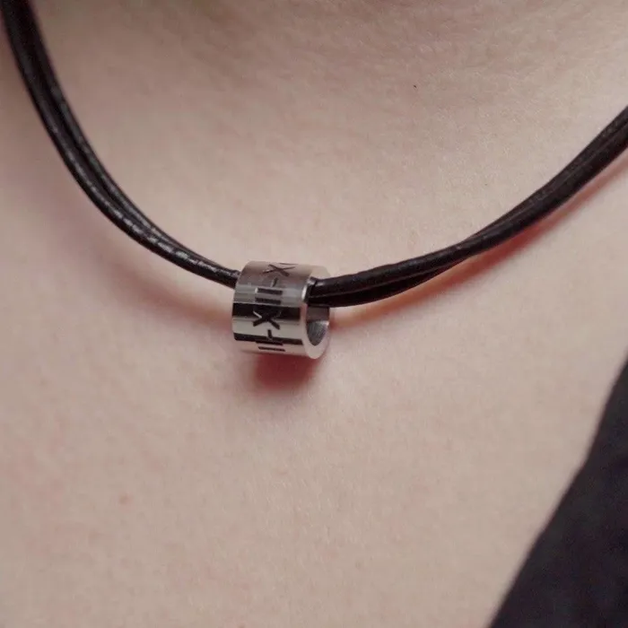 Necklaces Belbren Custom Engraved Mens Leather Bead Necklace Stylish and Personalized Gift for Him Necklaces Belbren Custom Engraved Mens Leather Bead Necklace Stylish and Personalized Gift for Him