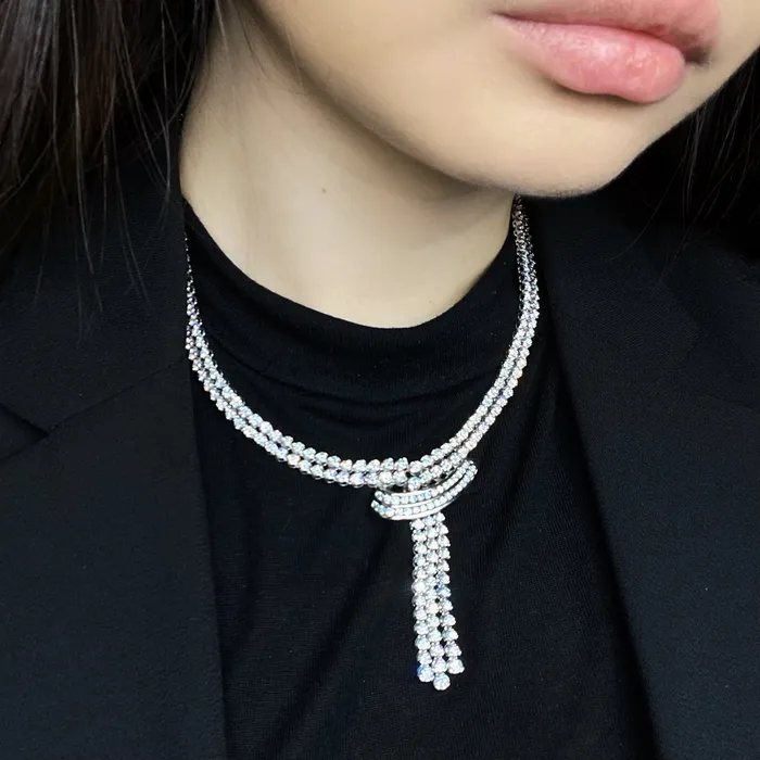 Necklaces Diamond Source NYC Beautiful Ladies Necklace 18k White Gold 150CT Diamonds NEC740001 Necklaces Diamond Source NYC Beautiful Ladies Necklace 18k White Gold 150CT Diamonds NEC740001