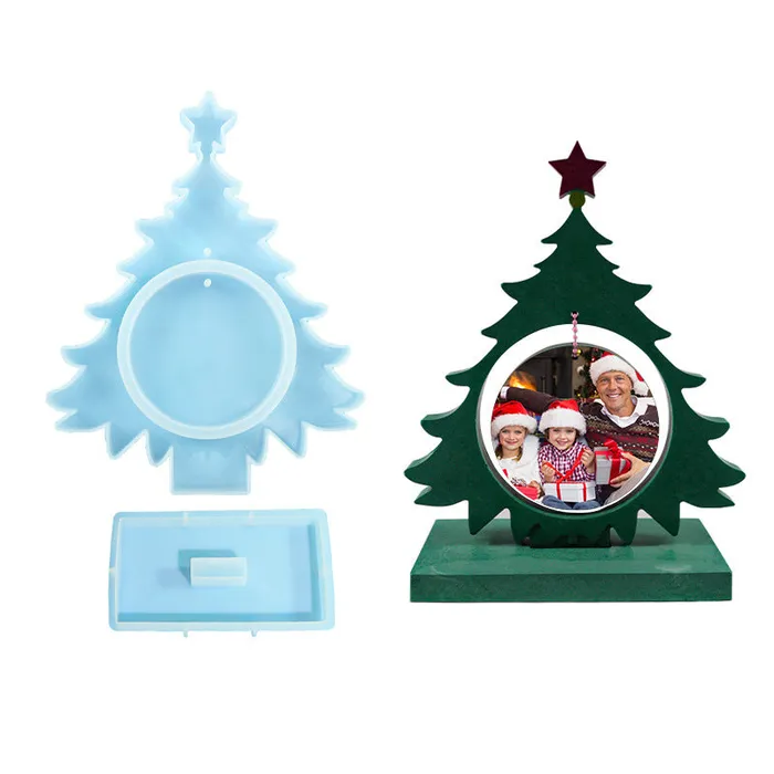 Necklaces IntoResin Christmas Tree Photo Frame Resin Mold