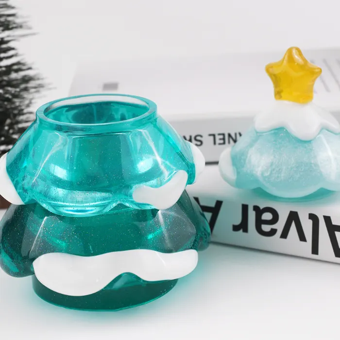 Necklaces IntoResin Christmas Tree Storage Jar Resin Mold