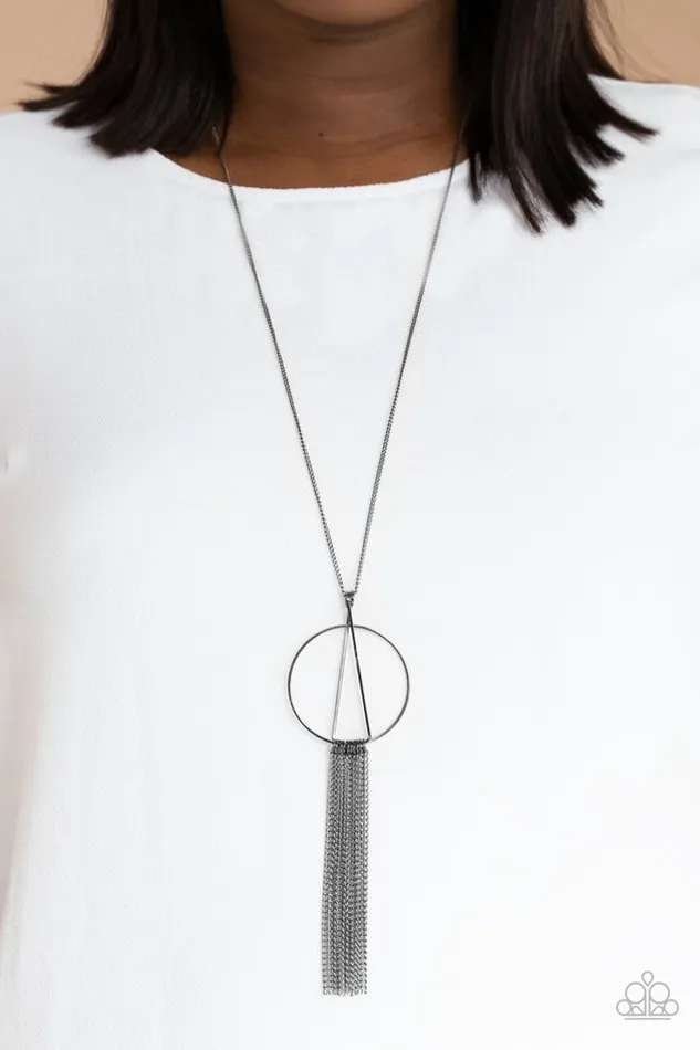 Necklaces Paparazzi Jewelry Paparazzi Necklace Apparatus Applique Black