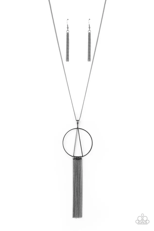 Necklaces Paparazzi Jewelry Paparazzi Necklace Apparatus Applique Black