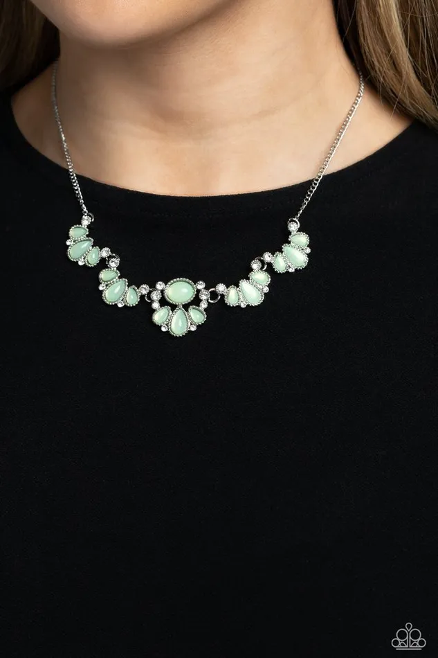 Necklaces Paparazzi Jewelry Paparazzi Necklace Dancing Dimension Green