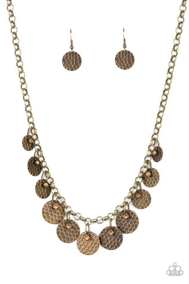 Necklaces Paparazzi Jewelry Paparazzi Necklace Delightfully Dappled Brass Necklaces Paparazzi Jewelry Paparazzi Necklace Delightfully Dappled Brass