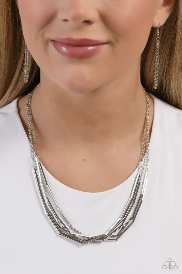 Necklaces Paparazzi Jewelry Paparazzi Necklace Dynamic Default Silver