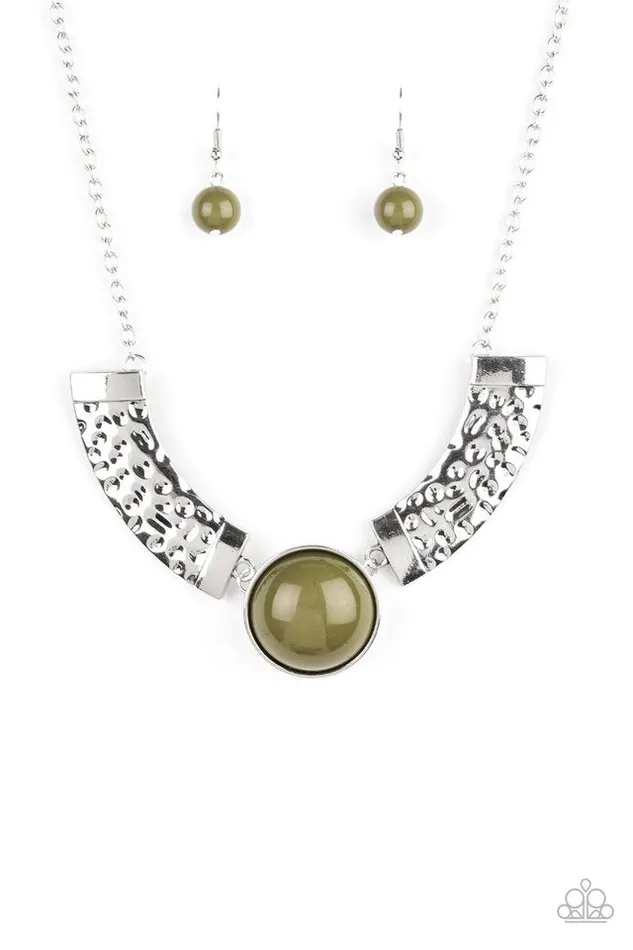 Necklaces Paparazzi Jewelry Paparazzi Necklace Egyptian Spell Green