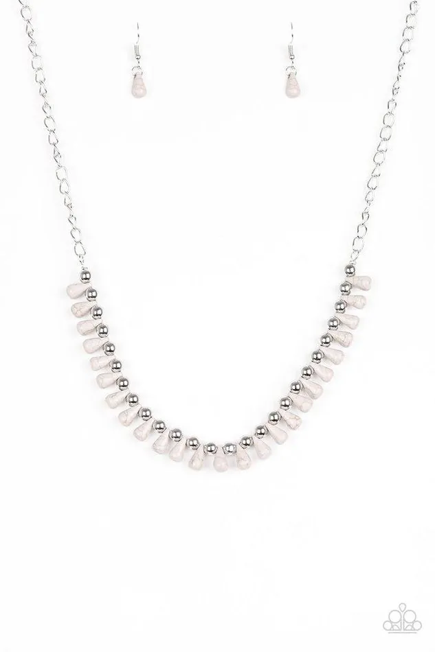 Necklaces Paparazzi Jewelry Paparazzi Necklace Extinct Species Silver