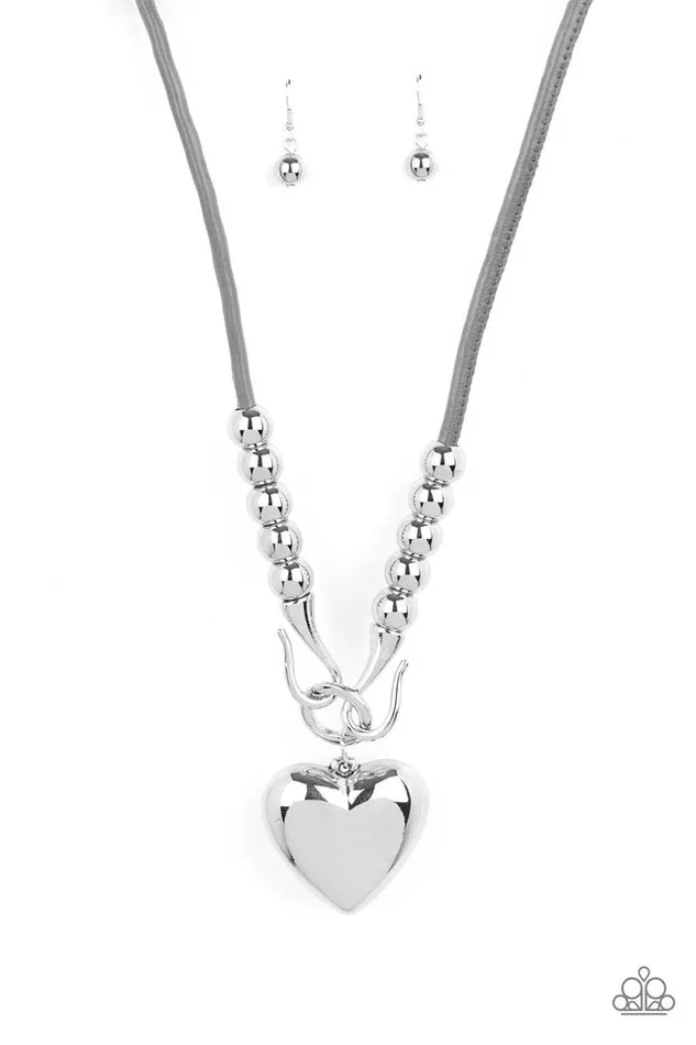Necklaces Paparazzi Jewelry Paparazzi Necklace Forbidden Love Silver
