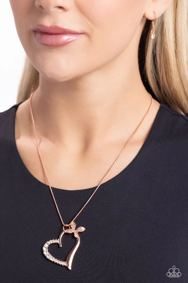 Necklaces Paparazzi Jewelry Paparazzi Necklace HalfHearted Haven Copper