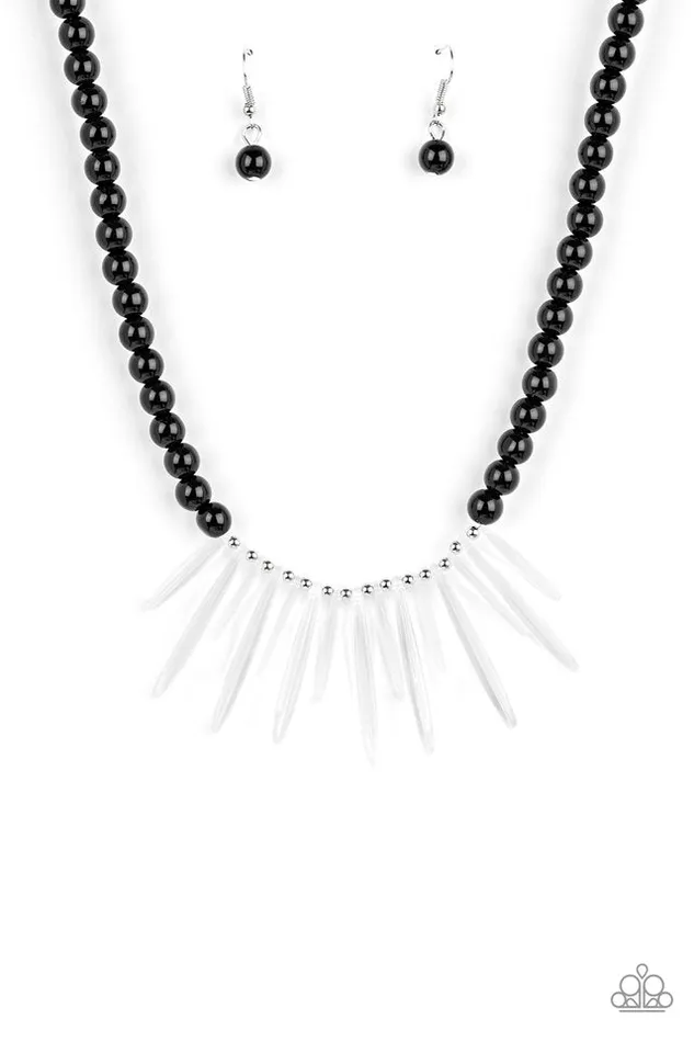 Necklaces Paparazzi Jewelry Paparazzi Necklace Icy Intimidation Black