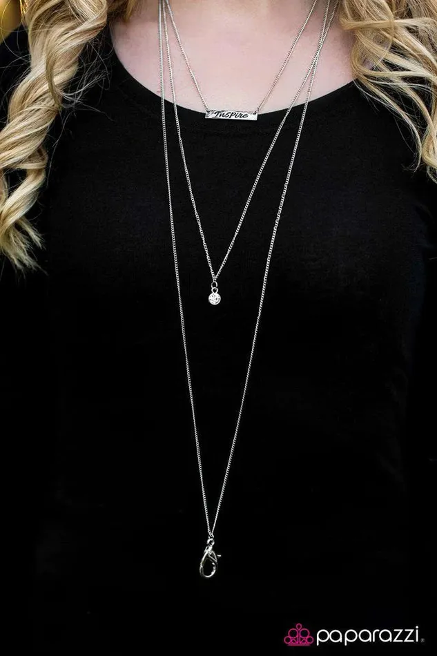 Necklaces Paparazzi Jewelry Paparazzi Necklace Inspired To Inspire Silver