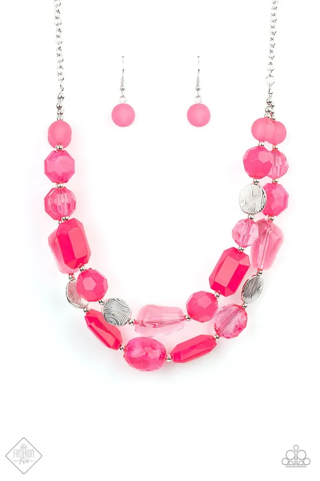 Necklaces Paparazzi Jewelry Paparazzi Necklace Oceanic Opulence Pink