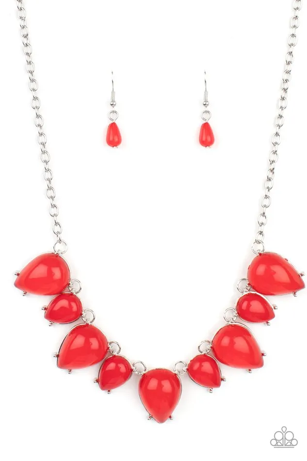 Necklaces Paparazzi Jewelry Paparazzi Necklace Pampered Poolside Red Necklaces Paparazzi Jewelry Paparazzi Necklace Pampered Poolside Red