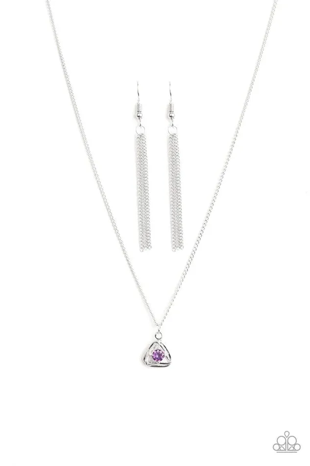 Necklaces Paparazzi Jewelry Paparazzi Necklace Prismatic Princess Purple