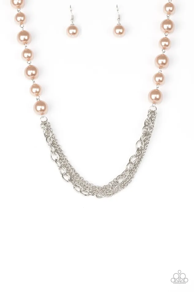 Necklaces Paparazzi Jewelry Paparazzi Necklace Runaway Bridesmaid Brown