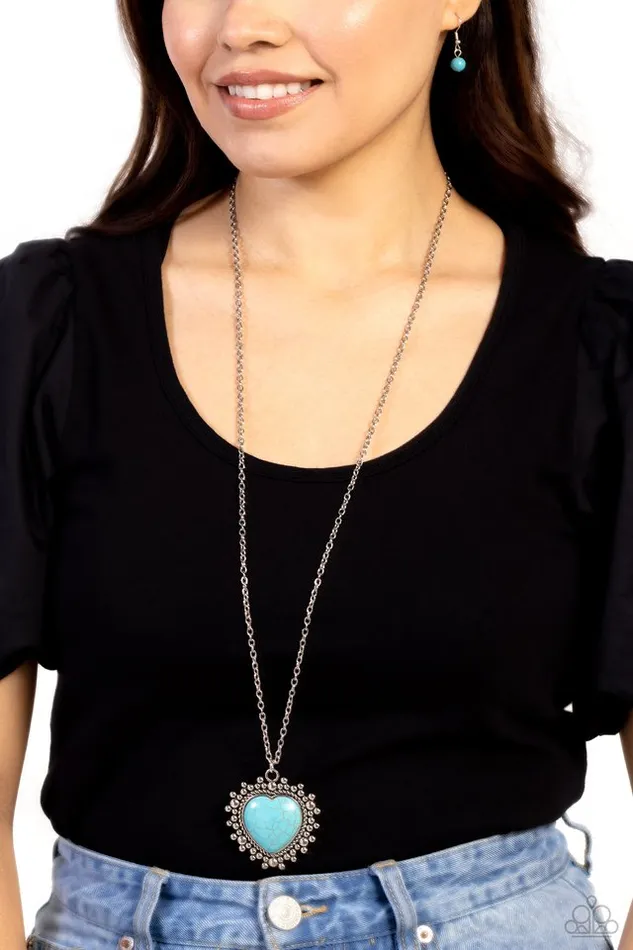 Necklaces Paparazzi Jewelry Paparazzi Necklace Southwestern Sentiment Blue