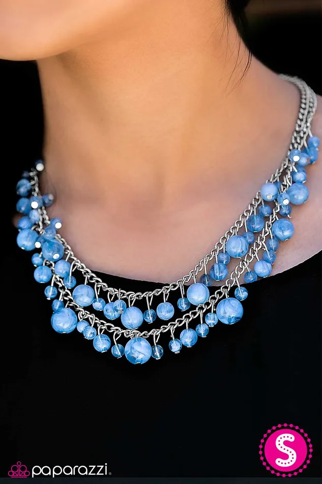 Necklaces Paparazzi Jewelry Paparazzi Necklace Summer Isles Blue