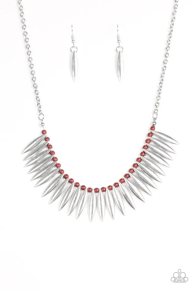 Necklaces Paparazzi Jewelry Paparazzi Necklace Tameless Tigress Brown