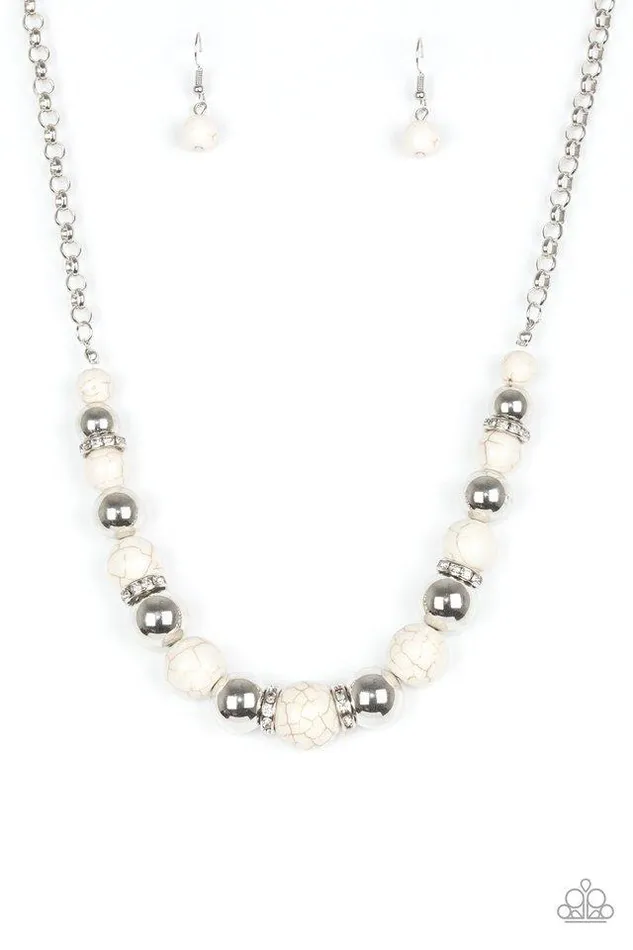 Necklaces Paparazzi Jewelry Paparazzi Necklace The Ruling Class White
