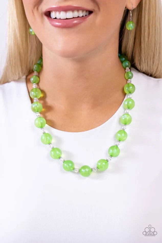 Necklaces Paparazzi Jewelry Paparazzi Necklace Timelessly Tantalizing Green