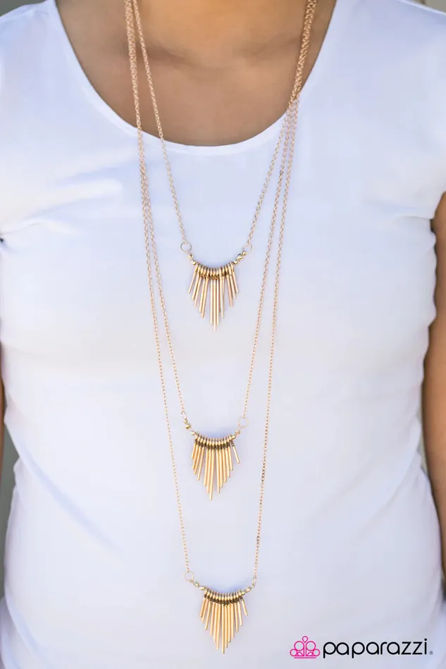 Necklaces Paparazzi Necklace No Fear Gold Paparazzi Jewelry