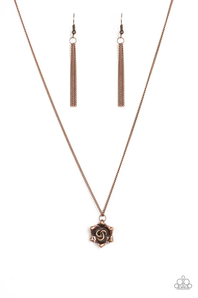 Necklaces Paparazzi Necklace Primrose Path Copper Paparazzi Jewelry